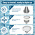 Litezone LED Pool Light Bulb: 120V 45W RGBW Pool Light for Inground Pool with 15 Light Modes - 7000K Pool Lighting - E26 Replacement for Pentair and Hayward Pool Light Fixture