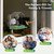HomiQ Life Smart Bird Feeder with Window Camera, 2K HD Camera for Window Viewing, AI BirdSpecies Recognition & Instant Alerts, Sturdy Acrylic Outdoor, Alexa Compatible, Gift for Bird Lovers