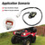 DUZFOREI 5KM-82540-01-00 Neutral Switch Assembly, Replacement for Yamaha Grizzly 660 YFM660F 2002-2008, Rhino 660 YXR660F 2004-2007, Replace 5KM825400100