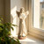 MUMTOP Angel Statues for Garden, White Solar Angels Statue for Cemetery