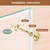 uxcell 16Pcs Brass Decorative Screws with Caps, 9mm Mirror Screws Cover Self-Tapping Screws for Furniture Fixing, Gold Tone