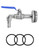 QWORK Drum Faucet for 55 Gallon Steel/Plastic Drum, 2" Stainless Steel Barrel Faucet with 90 Degree 3/4" Outlet and EPDM Gasket, No Leaking, for Water, Diesel, Gasoline, Other Liquids
