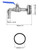 QWORK Drum Faucet for 55 Gallon Steel/Plastic Drum, 2" Stainless Steel Barrel Faucet with 90 Degree 3/4" Outlet and EPDM Gasket, No Leaking, for Water, Diesel, Gasoline, Other Liquids
