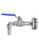 QWORK Drum Faucet for 55 Gallon Steel/Plastic Drum, 2" Stainless Steel Barrel Faucet with 90 Degree 3/4" Outlet and EPDM Gasket, No Leaking, for Water, Diesel, Gasoline, Other Liquids
