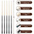 Winucue Pool Cue, 58" Billiard Cue Stick 2-Piece Maple Wood Pool Cue Stick 18 19 20 21oz for Bar House Pool Table Sports (Set of 5)