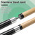 Winucue Pool Cue, 58" Billiard Cue Stick 2-Piece Maple Wood Pool Cue Stick 18 19 20 21oz for Bar House Pool Table Sports (Set of 5)
