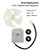 DC12V Refrigerator Evaporator Fan Motor Fit for Frigidaire Magic Chef Omar