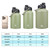 Konokyo 128 oz Insulated Stainless Steel Water Bottle Jug with Handle