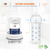 Aquaboon Whole House 5 Micron 10 x 2.5 String Wound Sediment Water Filter Cartridge Replacement Compatible with Well Water Filter WHKF-WHSW, 6-Pack