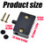 2Pcs Black Cabinet Lamp Switch, 12V 24V 110V Automatic Door Switch, Wardrobe Touch Switches, Closet Light Switch for Cabinets, Closet, Wardrobe
