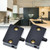 2Pcs Black Cabinet Lamp Switch, 12V 24V 110V Automatic Door Switch, Wardrobe Touch Switches, Closet Light Switch for Cabinets, Closet, Wardrobe