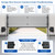 Garage Door Sensors Bracket, Replacement for Genie/Overhead Garage Door sensors, GSTB-R STB-BL Garage Sensor for Genie Garage Door Openers Manufactured After 1993，Includes Sender & Receiver & Bracket.