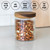 Mason & Fable Ribbed Glass Jar with Wooden Lid 17oz, Set of 3 | Airtight Fluted Storage Canisters for Food, Tea, Coffee, Candy/Spice | Organization Canisters for Home & Kitchen