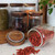 Mason & Fable Ribbed Glass Jar with Wooden Lid 17oz, Set of 3 | Airtight Fluted Storage Canisters for Food, Tea, Coffee, Candy/Spice | Organization Canisters for Home & Kitchen