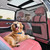 ROUWINNE Dog Barrier for SUV, 50" Dog Car Barrier Behind Front Seat, Escape-Proof Back Seat Divider & Cargo Area Gate, Durable Dog Net for Car, Safety Mesh Pet Restraint