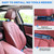 ROUWINNE Dog Barrier for SUV, 50" Dog Car Barrier Behind Front Seat, Escape-Proof Back Seat Divider & Cargo Area Gate, Durable Dog Net for Car, Safety Mesh Pet Restraint