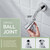 Angle Simple Shower Head High Pressure, Brass Shower Sprayer G 1/2, Chrome
