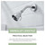 Angle Simple Shower Head High Pressure, Brass Shower Sprayer G 1/2, Chrome