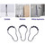 Shower Curtain Hooks Rings for Bathroom, 12PCS Matte Black Stainless Steel Rust Resistant Shower Curtain Rings for Shower Curtains, Kitchen Utensils, Bathroom Decorations, etc.