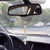 Crystal Cross Car Charm for Rearview Mirror, Car Mirror Hanging Accessories, Christian Cross Car Decor Ornament, Cute Car Charm for Women Drivers Mom (Green)