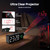 Netzu Projection Alarm Clock for Bedroom Ceiling, Small Digital Clocks