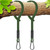 SELEWARE Heavy Duty Tree Swing Ropes, 3FT Hammock Tree Straps Hanging Kit