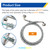 PLUMBINGMASTER 4FT Washing Machine Hoses,Burst Proof Water Supply Line with Double 90 Degree Elbows,Washer Supply Lines to Universal Wash Machines