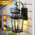 VIANIS Motion Sensor Outdoor Wall Lights, Black Exterior Lighting Fixtures