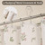 Yinhua Farmhouse Shower Curtain, Linen Floral Shower Curtain, 72" W x 72" L