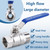 SNUTUYA Garden Hose Shut Off Valve Full Flow, Heavy Duty 3/4"GHT Garden Hose Ball Valve ，Lead-free 304 Stainless Steel No Restricted-Flow Water hose shut off valve，Long Handle