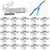 Tellegloww 25 Pcs Double Spade Wire Connector Piggyback Male Female 3 Way