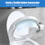 Fenteer Pee Guard for Toilet Seat, Universal Pee Deflector, Portable Toilet Urine Shield, Easy to Clean Guard Toilet Seat Attachment Fits Most Toilet Seats, Toilet Splash Guard for Boys Elderly, A