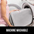GORILLA GRIP Thick Memory Foam Toilet Lid Seat Cover, 19.5x18.5 Soft Gray