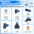 XaXmTee 90 Pcs Quick Connect Air Line Fittings Kit Pneumatic Air Fittings