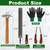 Gtouse 12Pcs Farrier Tools Kit, Hoof Trimming Tools with Tool Bag