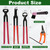 Gtouse 12Pcs Farrier Tools Kit, Hoof Trimming Tools with Tool Bag