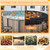 Mindsoft 24ft Pool Leaf Net Cover for Above Ground Pools, Round Winter Mesh Cover for Leaves and Debris, Black PE Tarp with Grommets, Easy Install Shade Netting Includes Winch and 98.5ft Cable