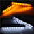 White LED DRL Fog Light+Amber Turn Signal Compatible with Polaris Slingshot