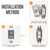 Pjerjzn Solar Panels Disconnect Switch 60A 1000VDC PV Shut Off Switch Outdoor Circuit Breaker Box IP65 Waterproof UV-Proof