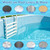 Dommsinon 20pcs Self-Adhesive Underwater Pool Patch Repair Kit - 4in x 7.8in Clear TPU Vinyl Pool Liner Patch Kit for In-Ground or Above Ground Pools Inflatable Swimming Pool