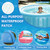 Dommsinon 20pcs Self-Adhesive Underwater Pool Patch Repair Kit - 4in x 7.8in Clear TPU Vinyl Pool Liner Patch Kit for In-Ground or Above Ground Pools Inflatable Swimming Pool