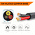 CARLITS 22 Gauge 3 Conductor Electrical Wire, 100FT Black Stranded Low Voltage 22/3 Cable PVC Case, Flexible Extension Power Cord for LED Lamp