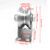 Stainless Steel V Groove Roller Gate Track Roller Heavy Duty Sliding Gate Wheels Double Bearing Garage Door Pulley Solid Bracket Plate Casters for Rolling Gate Industrial Machines