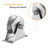 Stainless Steel V Groove Roller Gate Track Roller Heavy Duty Sliding Gate Wheels Double Bearing Garage Door Pulley Solid Bracket Plate Casters for Rolling Gate Industrial Machines
