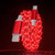 IHAO Starry Light-Up USB Cable USBA to USBC Cable Durable Fast Charging Cable with Visible Current Flow As Night Light Use-A to C Star Red