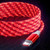 IHAO Starry Light-Up USB Cable USBA to USBC Cable Durable Fast Charging Cable with Visible Current Flow As Night Light Use-A to C Star Red