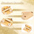 2Pcs Mini Solid Brass Hinges 90 Degree Jewelry Box Hinges with Screws Solid Small Hinge for Wooden Box Jewelry Gift Boxes Wooden Case Delicate Boxes 19x12.5mm/0.75"x0.49"