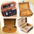 2Pcs Mini Solid Brass Hinges 90 Degree Jewelry Box Hinges with Screws Solid Small Hinge for Wooden Box Jewelry Gift Boxes Wooden Case Delicate Boxes 19x12.5mm/0.75"x0.49"