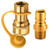 MENSI LP Natural Propane Gas 1/2" NPT Female to Quick Connect Disconnect Connector with 1/2" Male NPT to Quick Plug, Fits for 1/2" Natural Quick Connect Hose for Grill