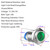 Gebildet 5pcs 12mm AC/DC 12-24V Stainless Steel Waterproof LED Indicator Light Metal Shell Pilot Custom Dash Signal Lamp Concave Head
